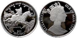 10 Euro Île de Man Platine Elizabeth II (1926-2022)