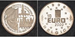 10 Euro Belgien Silber 