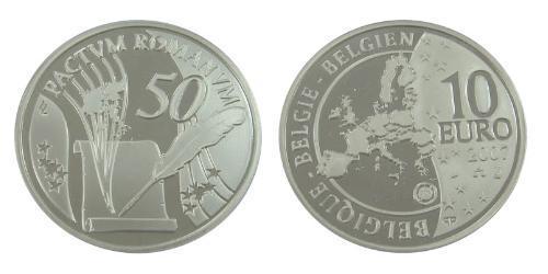 10 Euro Belgien Silber 