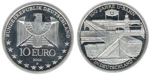 10 Euro Bundesrepublik Deutschland  (1990 - ) Silber 