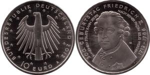 10 Euro Bundesrepublik Deutschland  (1990 - ) Silber 