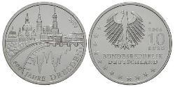 10 Euro Federal Republic of Germany (1990 - ) Silver 