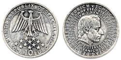 10 Euro Federal Republic of Germany (1990 - ) Silver 