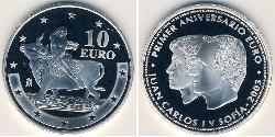 10 Euro Kingdom of Spain (1976 - ) Silver 