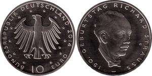 10 Euro 德国 銀 