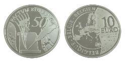 10 Euro 比利时 銀 