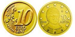 10 Eurocent Republica Helenica (1974 - ) Tin/Aluminio/Cobre/Zinc 
