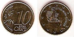10 Eurocent Chypre (1960 - ) Tin/Aluminium/Cuivre/Zinc 