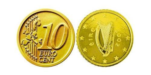 10 Eurocent Irland (1922 - ) Tin/Aluminium/Kupfer/Zink 