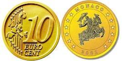 10 Eurocent Monaco (1297 - ) Tin/Aluminium/Kupfer/Zink 