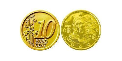 10 Eurocent Italia Tin/Rame/Alluminio/Zinco 