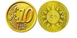 10 Eurocent Portogallo (1975 - ) Tin/Rame/Alluminio/Zinco 