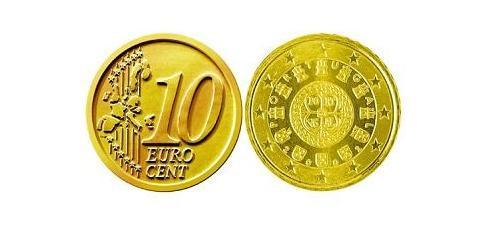 10 Eurocent Portogallo (1975 - ) Tin/Rame/Alluminio/Zinco 