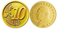 10 Eurocent Vaticano (1926-) Tin/Rame/Alluminio/Zinco John Paul II (1920 - 2005)
