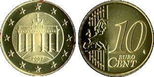 10 Eurocent 德国 Tin/铝/銅/Zinc 