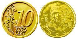 10 Eurocent 意大利 Tin/铝/銅/Zinc 
