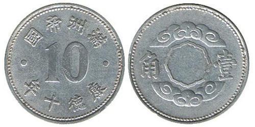 10 Fen Manchukuo (1932 - 1945) Aluminio 