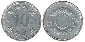 10 Fen Mandschukuo (1932 - 1945) Aluminium 