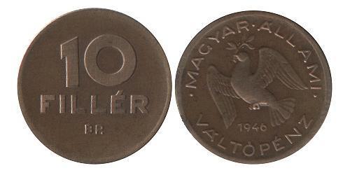 10 Filler Hungría (1989 - ) Aluminio/Bronce 