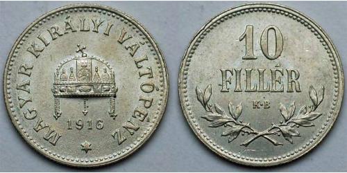 10 Filler Hongrie (1989 - ) Argent 