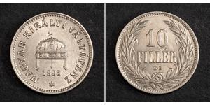10 Filler Königreich Ungarn (1000-1918) Nickel Franz Joseph I (1830 - 1916)