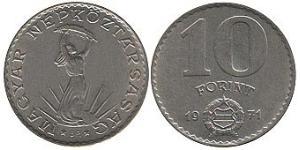 10 Forint Hongrie (1989 - ) Nickel 
