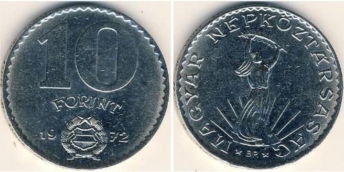 10 Forint Hungría (1989 - ) Níquel 