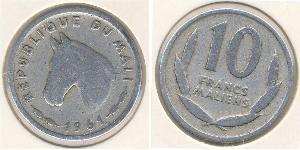 10 Franc Mali (1960 - ) Alluminio 