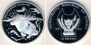 10 Franc République démocratique du Congo Argent 