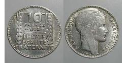 10 Franc Troisième République (1870-1940)  Argent 