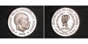 10 Franc Cote dIvoire Argento 