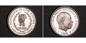 10 Franc Cote dIvoire (1958 - ) Argento 