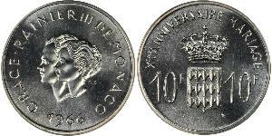 10 Franc Principato di Monaco (1297 - ) Argento 