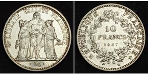 10 Franc Quinta Repubblica francese (1958 - ) Argento 