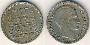 10 Franc Terza Repubblica francese (1870-1940)  Argento 