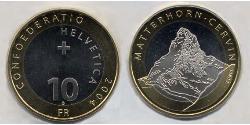 10 Franc Svizzera Bimetal 