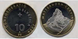 10 Franc Svizzera Bimetal 