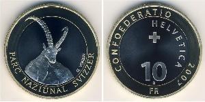 10 Franc Svizzera Bimetal 