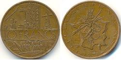 10 Franc French Fifth Republic (1958 - ) Brass 