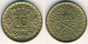 10 Franc Maroc Bronze 
