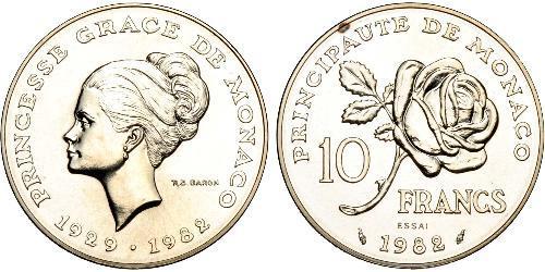 10 Franc Monaco (1297 - ) Copper/Nickel 