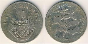10 Franc Rwanda (1962 - ) Copper/Nickel 