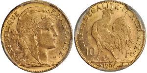 10 Franc French Third Republic (1870-1940)  Gold 
