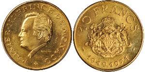 10 Franc Monaco (1297 - ) Gold Rainier III. (Monaco)