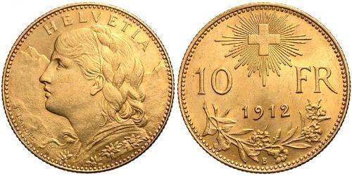 10 Franc Schweiz Gold 