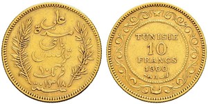 10 Franc Tunisia (1956 - ) Gold 