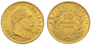 10 Franc Zweites Kaiserreich (1852-1870) Gold Napoleon III (1808-1873)