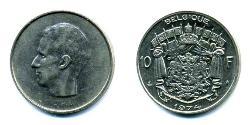 10 Franc Belgique Nickel 