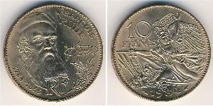10 Franc Quinta República Francesa (1958 - ) Níquel/Bronce 