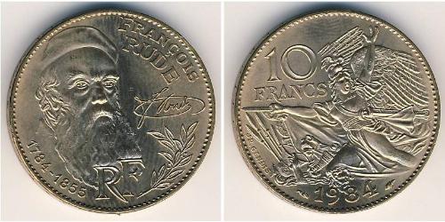 10 Franc Quinta República Francesa (1958 - ) Níquel/Bronce 